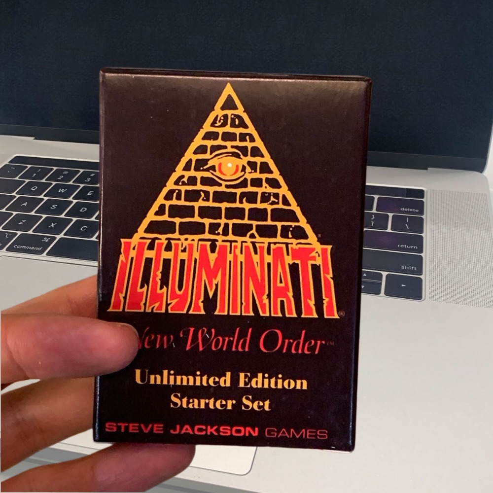 Party Games Console - 110-elementowa wersja angielska gry Illuminati z