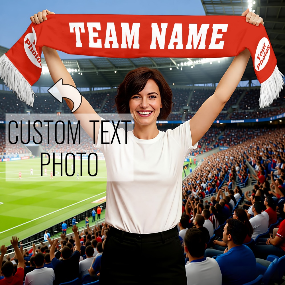 Party Games Name - 1 szt. Personalizowana szalik dla fana