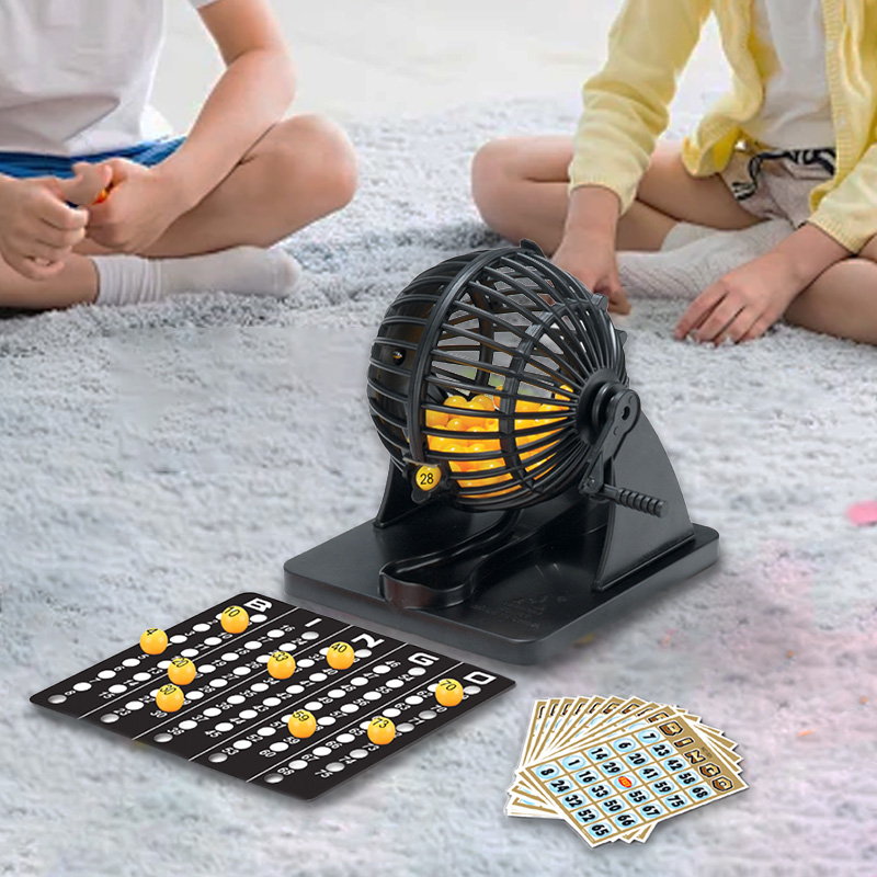 Party Games Console - Bingo Lottery Machine Cage Sweepstakes for