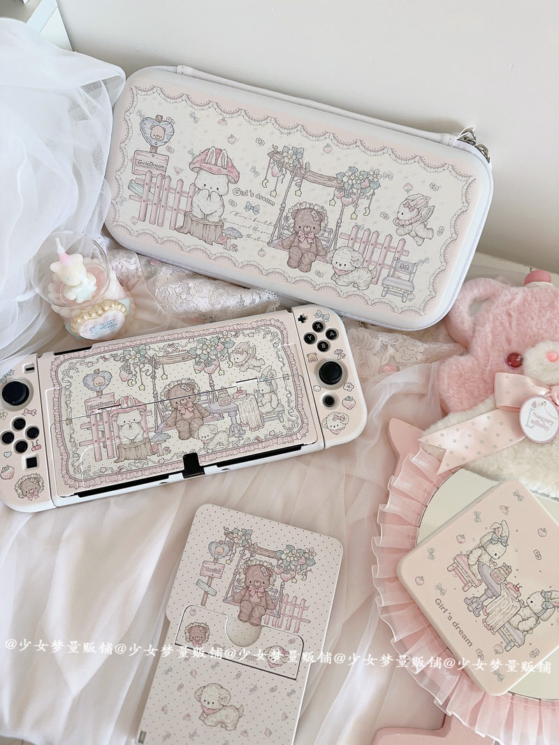 Party Games Console - Etui Ochronne Girls Dream Switch, Dzielone,