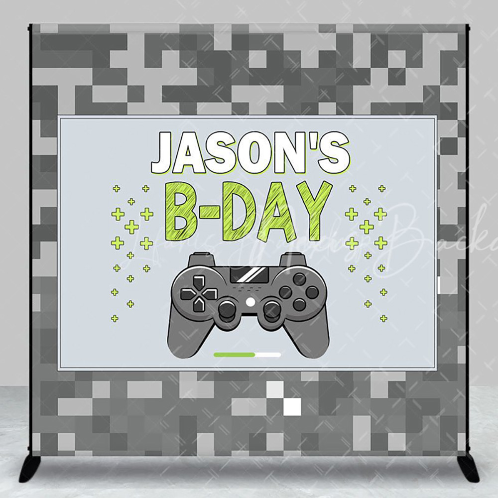 Party Games Name - Szare Pixelowe Gry Wieczór Imprezowy Personalizowane