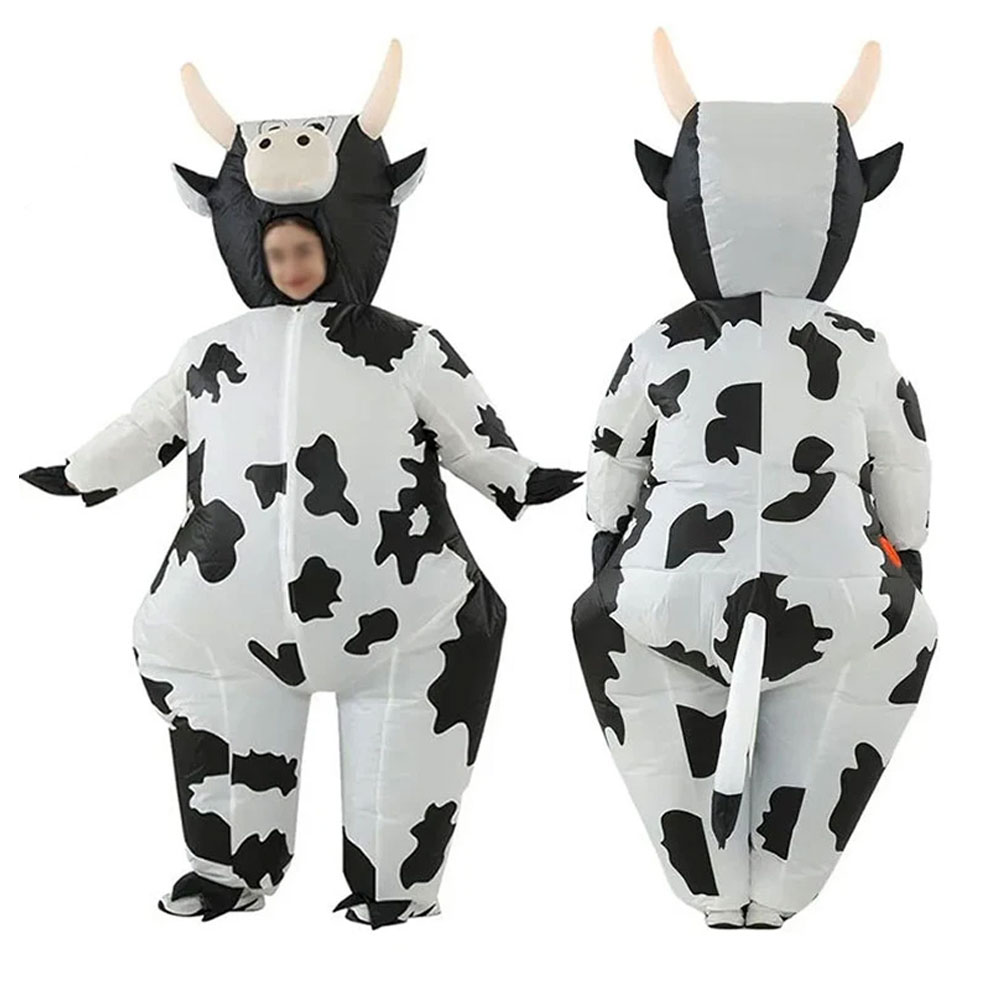 Party Games Animals - Kostium dmuchany krowy mlecznej na Halloween,