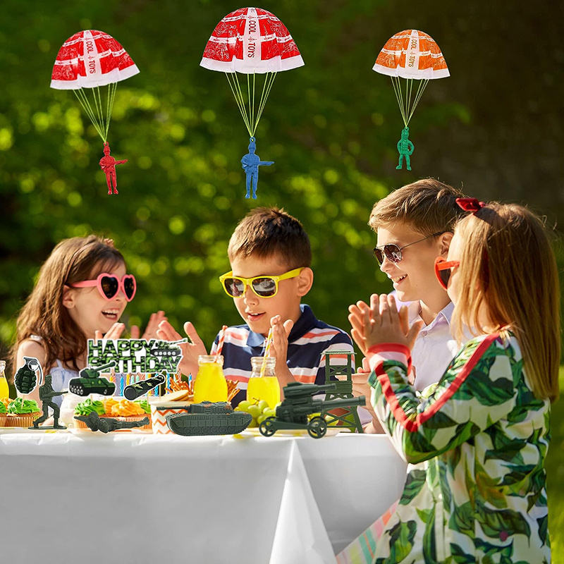 10/100 sztuk zabawek spadochro – Party Games Kids Ideas recenzja i cena